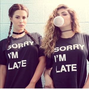 Jac Vanek Sorry I’m late Tee